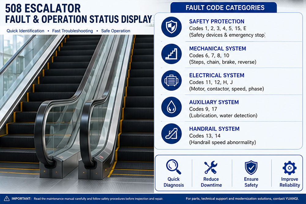 508 Escalator Fault Codes: Complete Troubleshooting and Reset Guide