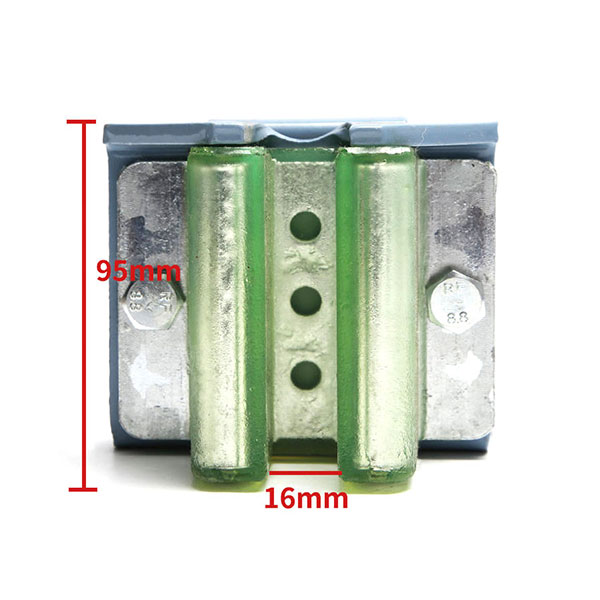 Elevator Counterweight Guide Shoe W Shape Sliding Boot with Bracket DX24