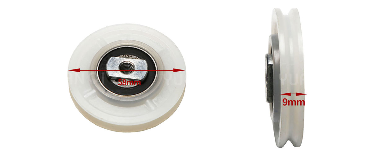 Elevator-Door-Hanger-Pulley-Wheel-Replacement-58x9x6002......