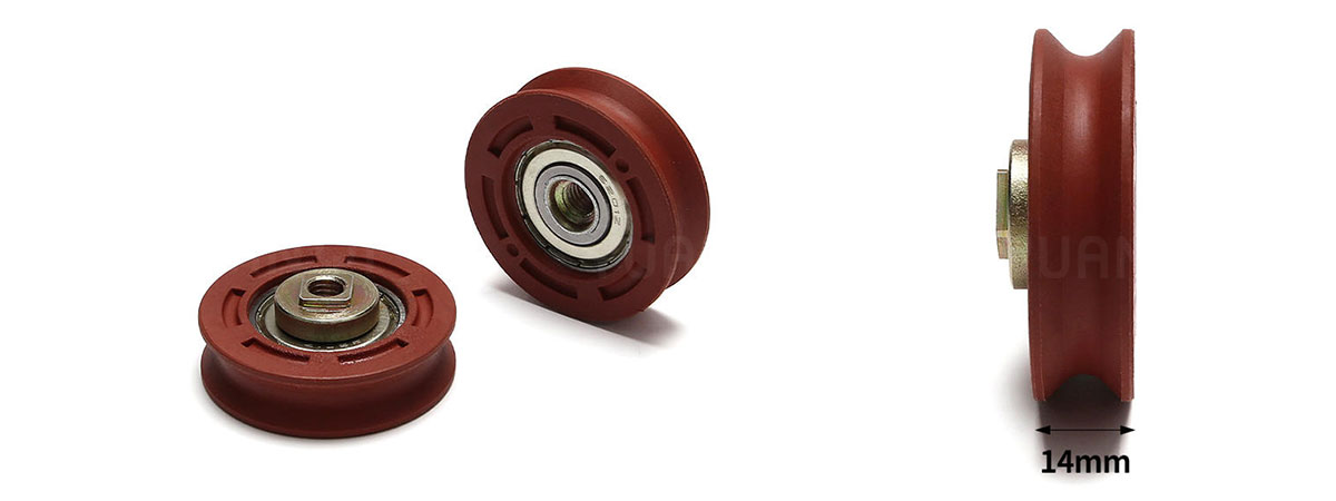 Elevator-Door-Roller-D50x14-6201-Bearing-Stainless-Steel-Wire-Rope-Wheel....