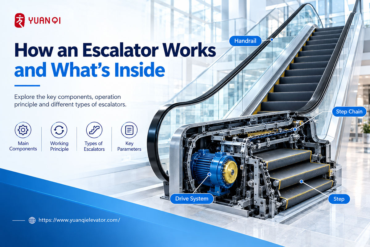 How an Escalator Works: Internal Structure, Main Components and Operating Principles