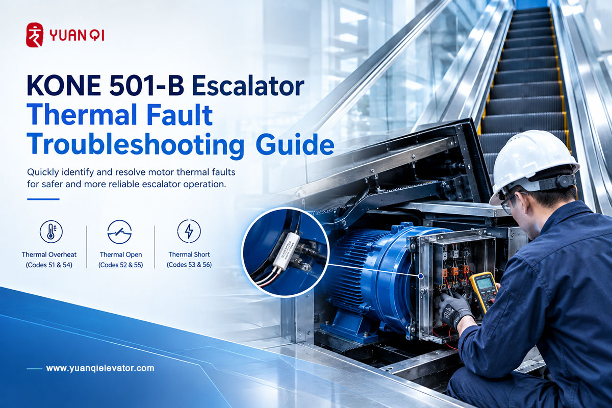 KONE 501-B Escalator Thermal Fault Troubleshooting Guide