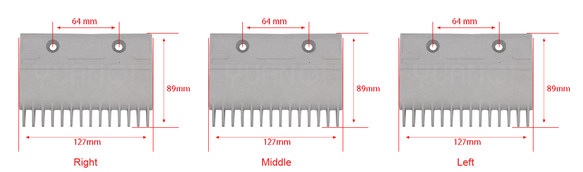 Mitsubishi-escalator-aluminum-alloy-comb-plate-14-teeth-J651004B203-07