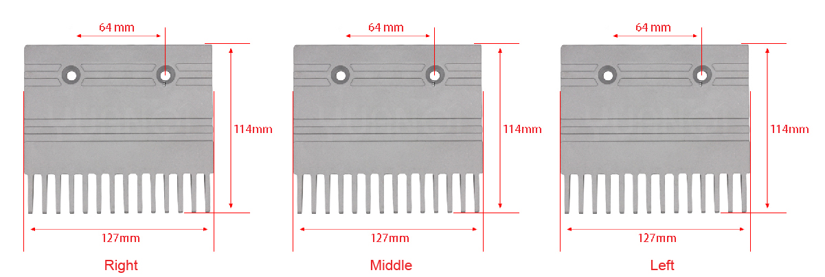 Mitsubishi-escalator-parts-C751016B202-aluminum-alloy-escalator-comb-plate-material-14-teeth....