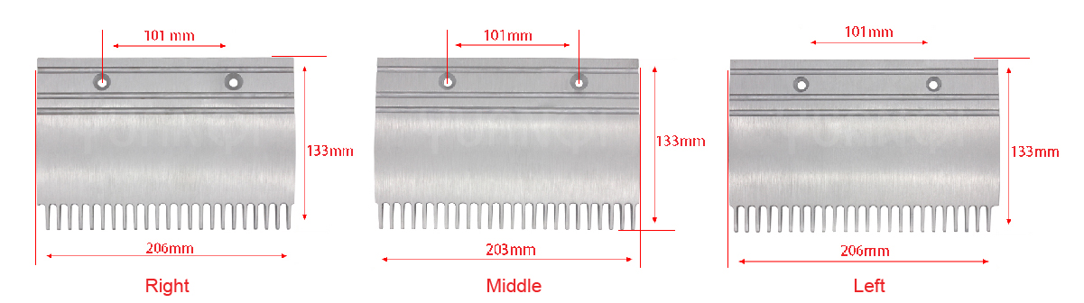 OTIS-aluminum-alloy-comb-plate-Theo-56-XAA453BJ-escalator-comb-plate......