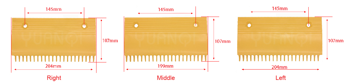 Plastic-comb-plate-for-escalator-steps-L47312022A-Schindler-22-tooth-universal-type....