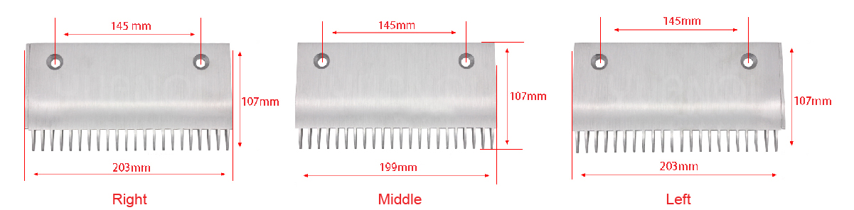Schindler-comb-plate-22-teeth-aluminum-alloy-9300AE-type-SMR313609-escalator-parts....