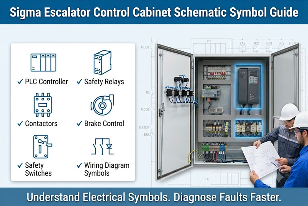 Sigma Escalator Control Cabinet Schematic Symbol Guide